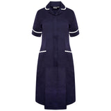 Ladies Dress with Round Collar
