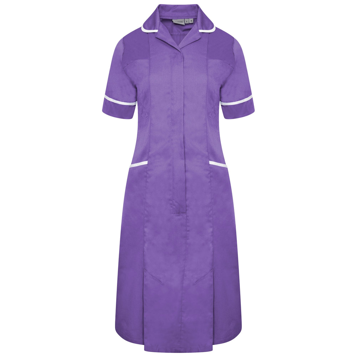 Ladies Dress with Round Collar - Purple