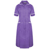 Ladies Dress with Round Collar - Purple