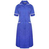 Ladies Dress with Round Collar - Royal