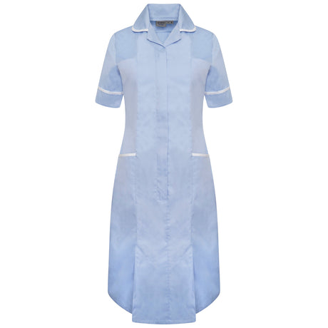 Ladies Dress with Round Collar