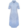 Ladies Dress with Round Collar