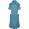 Ladies Dress with Round Collar - Teal