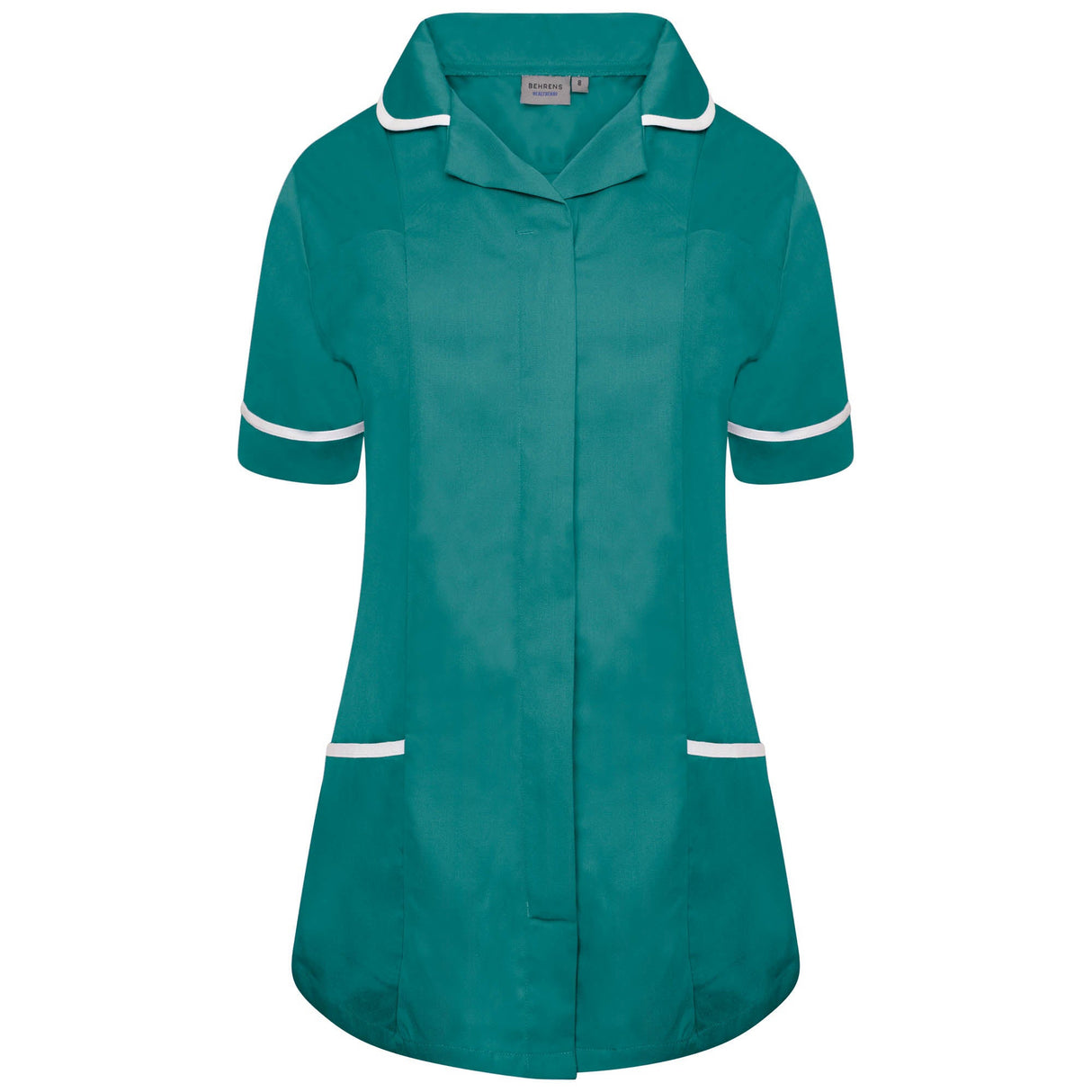 Ladies Tunic with Round Collar - Bottle Green