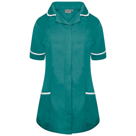 Ladies Tunic with Round Collar - Bottle Green