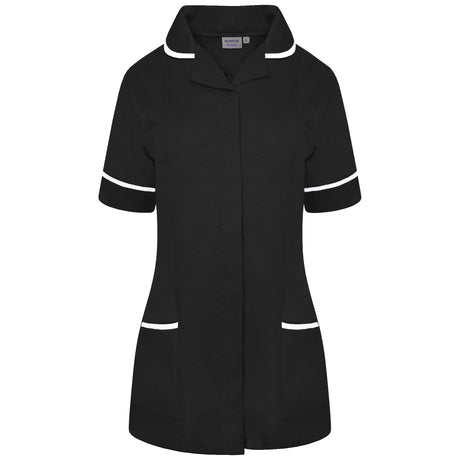 Ladies Tunic with Round Collar - Black