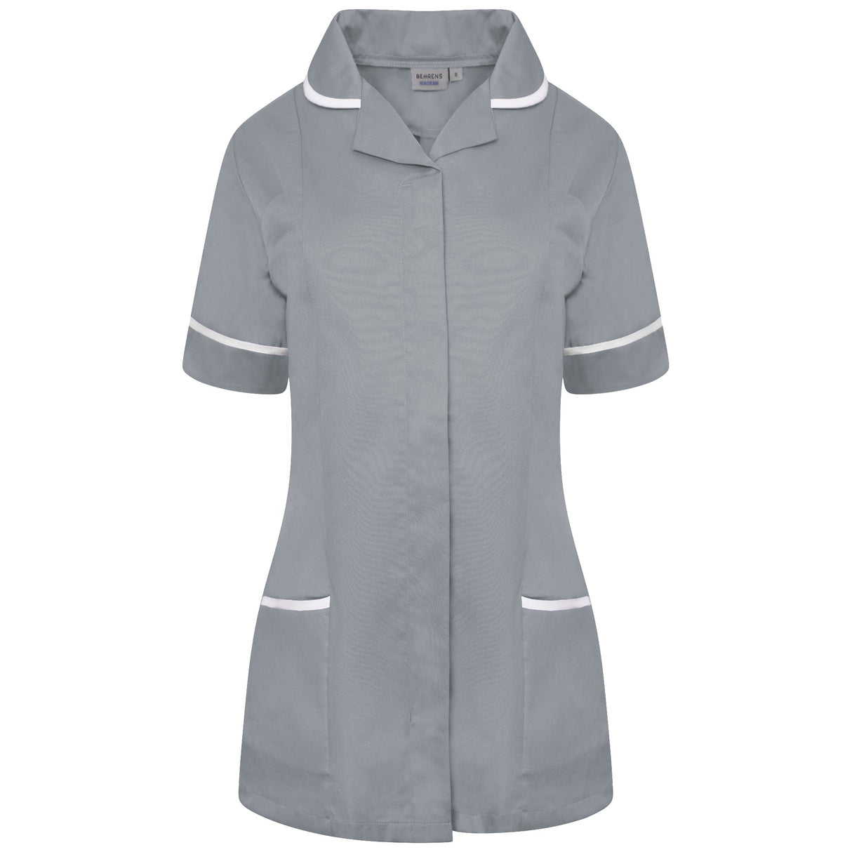 Ladies Tunic with Round Collar - Grey