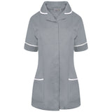 Ladies Tunic with Round Collar - Grey