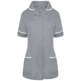 Ladies Tunic with Round Collar - Grey