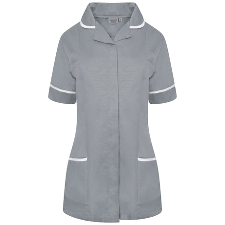 Ladies Tunic with Round Collar - Grey