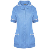 Ladies Tunic with Round Collar - Hospital Blue