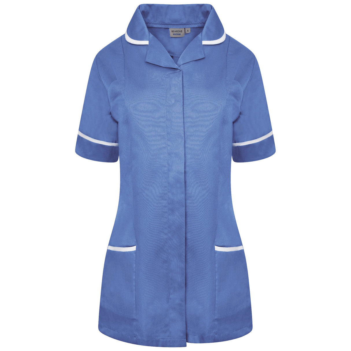 Ladies Tunic with Round Collar - Metro Blue