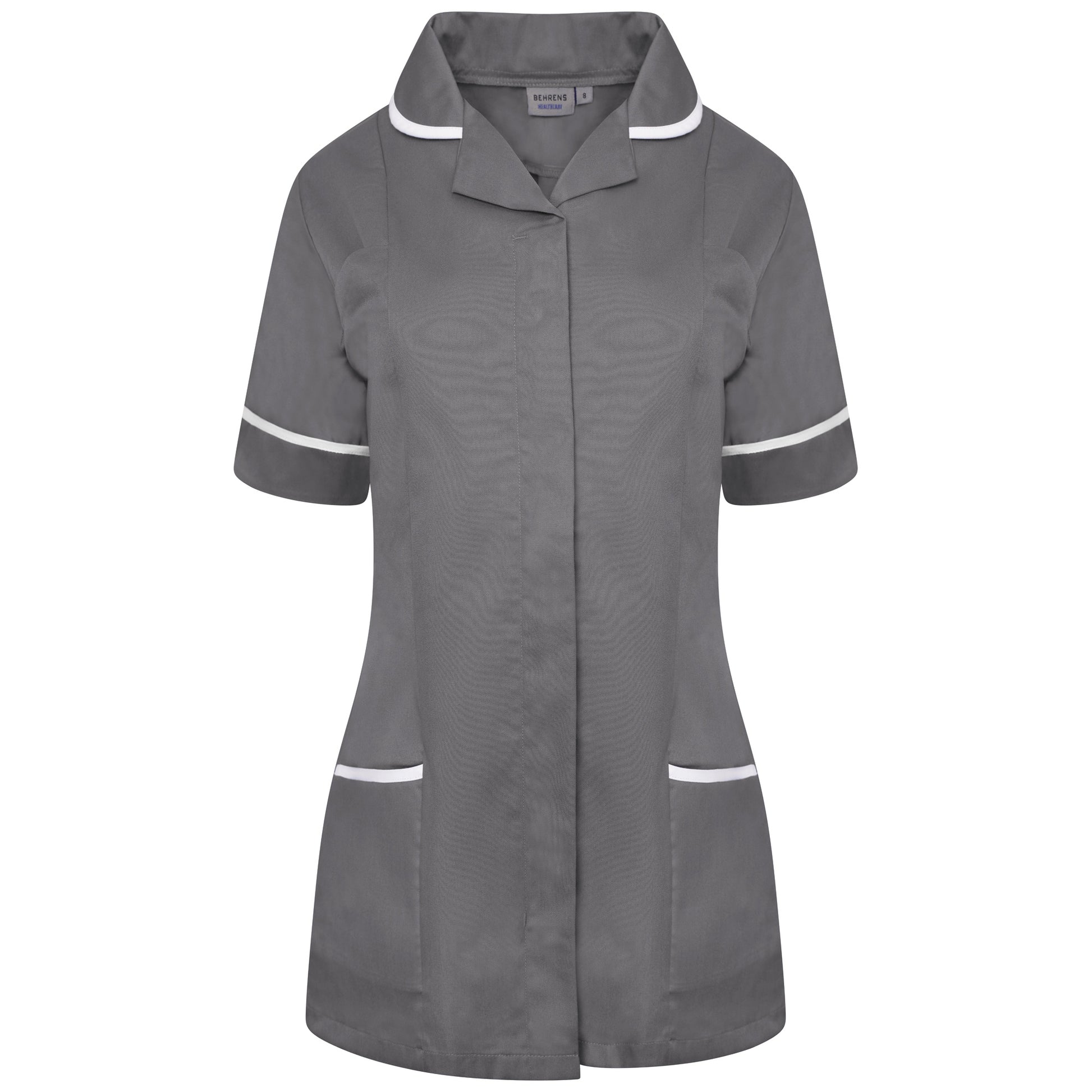 Ladies Tunic with Round Collar - Storm Grey