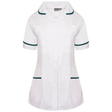 Ladies Tunic with Round Collar - White