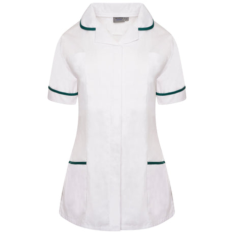 Ladies Tunic with Round Collar - White