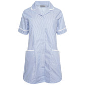 Ladies Maternity Tunic - Blue/White Stripe