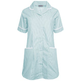 Ladies Maternity Tunic - Green/White Stripe