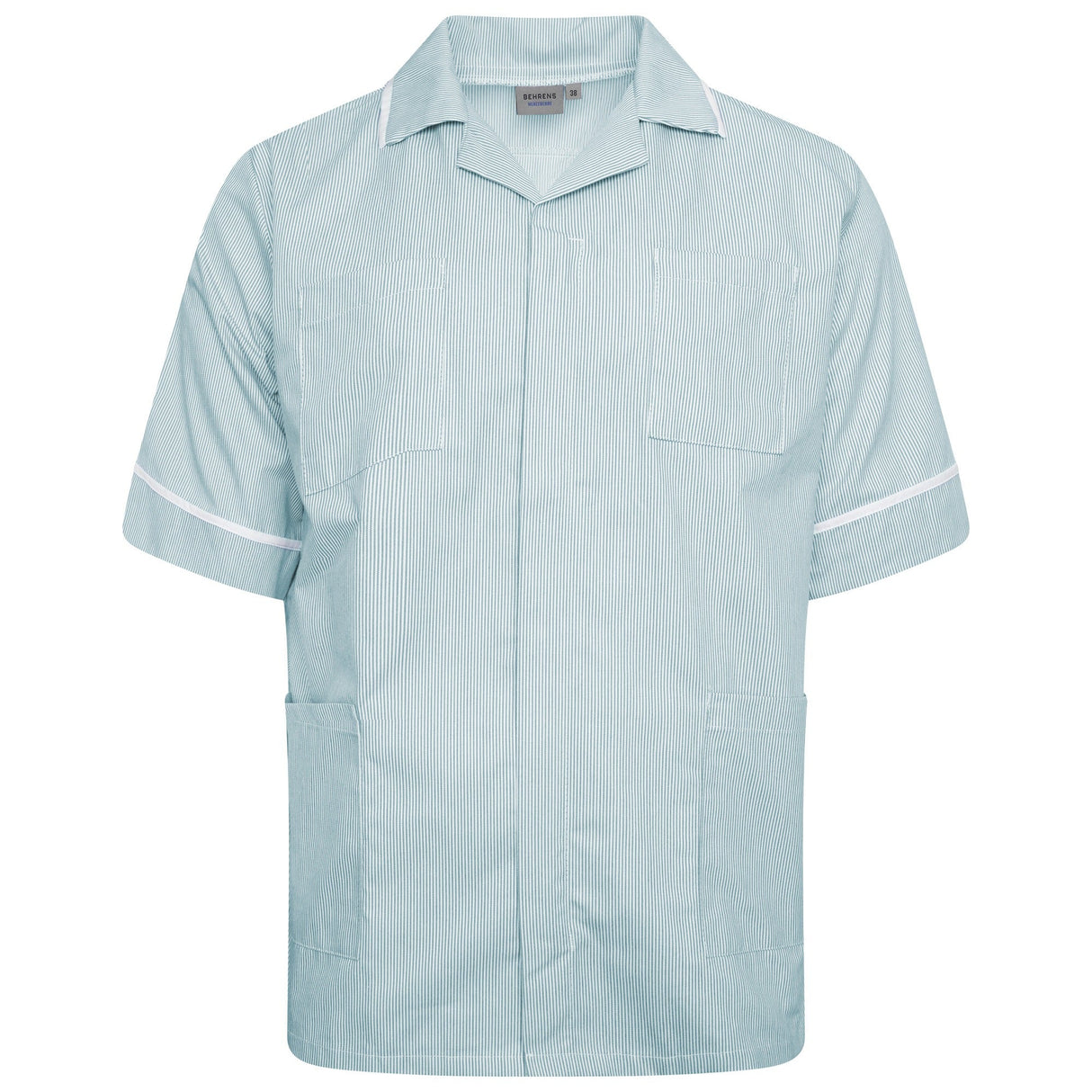 Male Tunic - Green/White Stripe