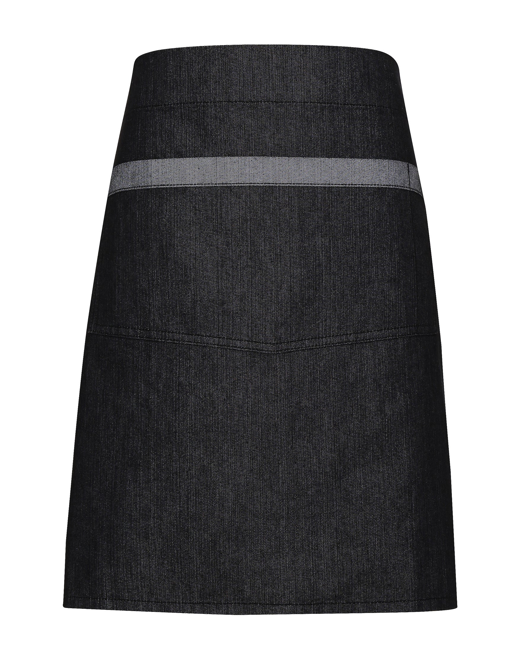 DENIM CONTRAST WAIST APRON