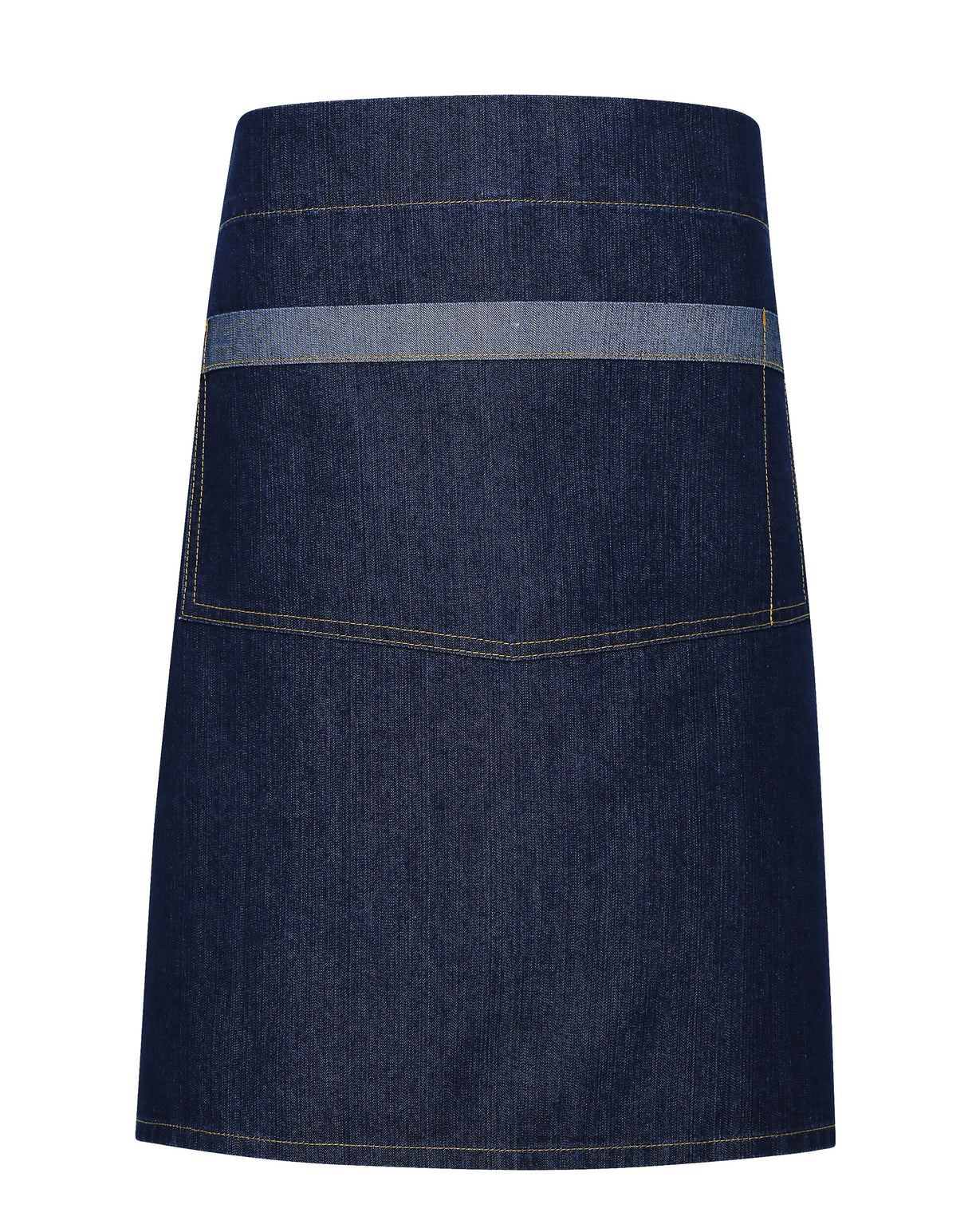 DENIM CONTRAST WAIST APRON