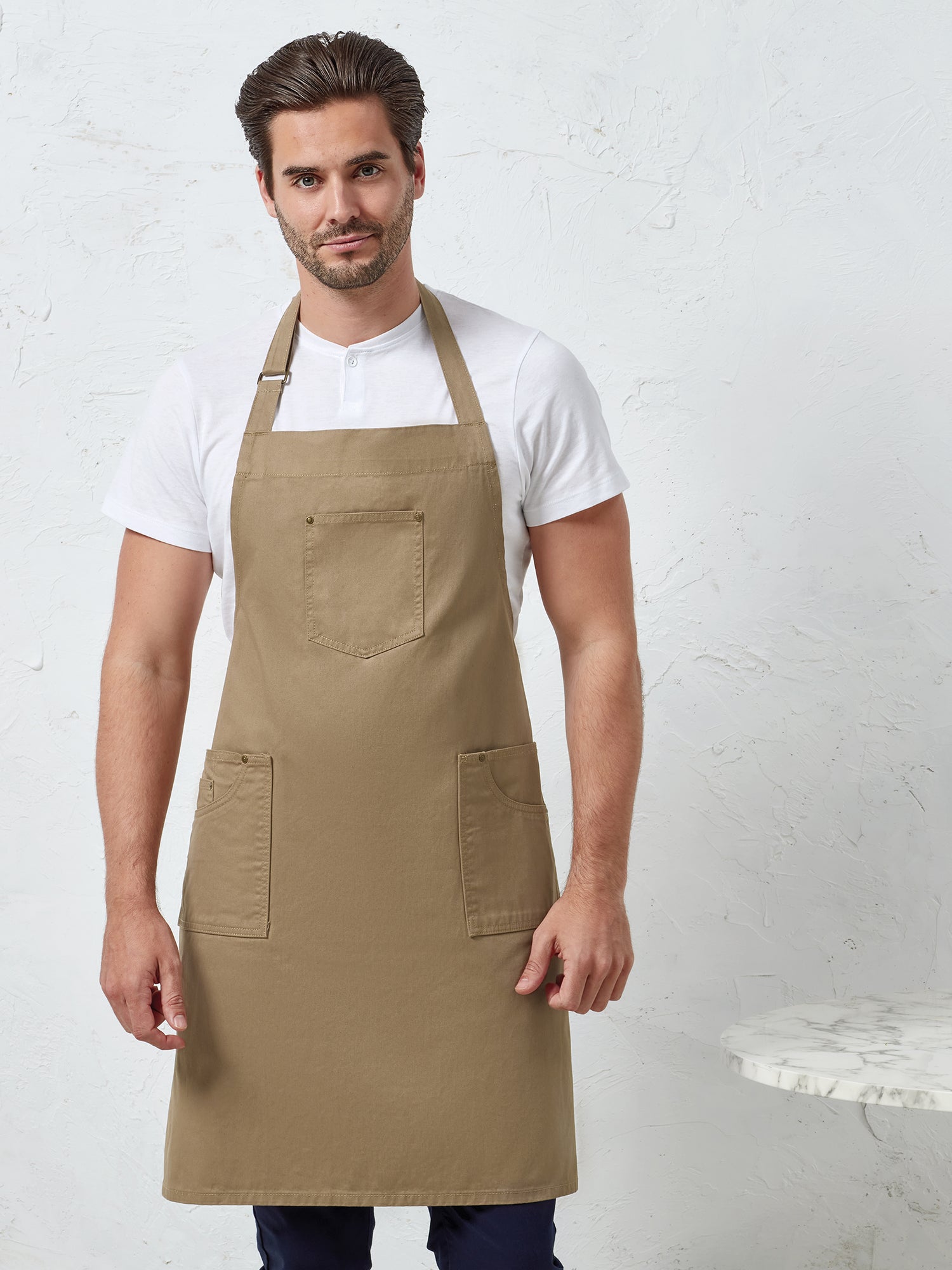 CHINO BIB APRON