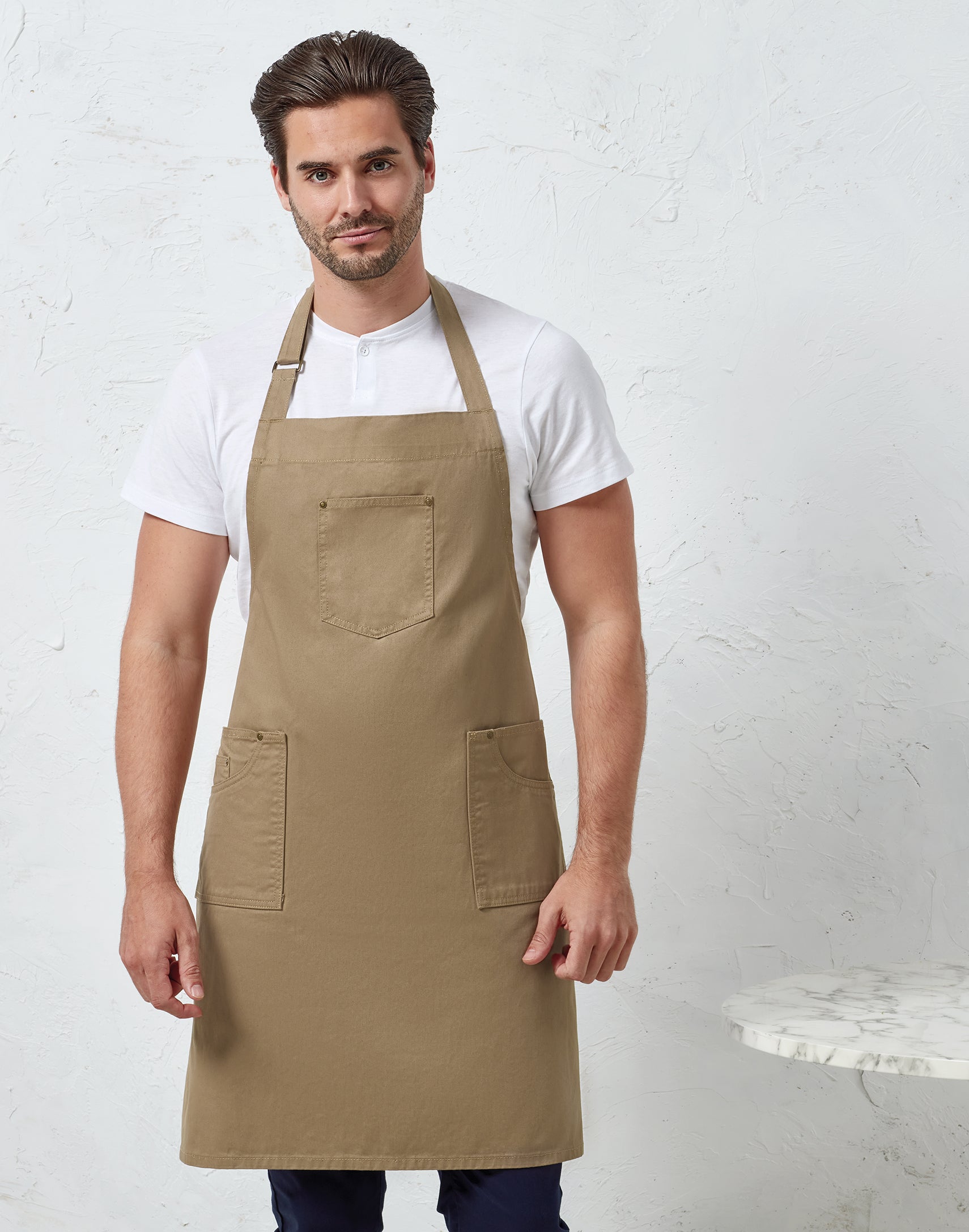 CHINO BIB APRON