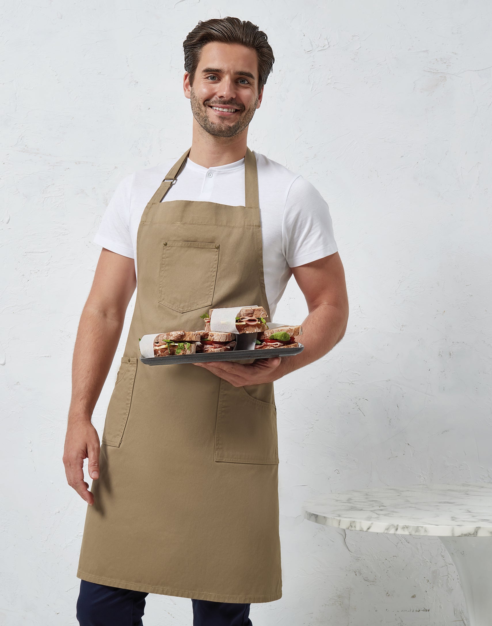 CHINO BIB APRON