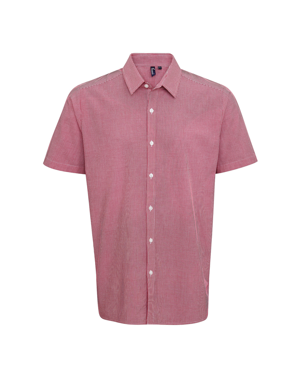 SHORT SLEEVED GINGHAM CHECK COTTON SHIRT