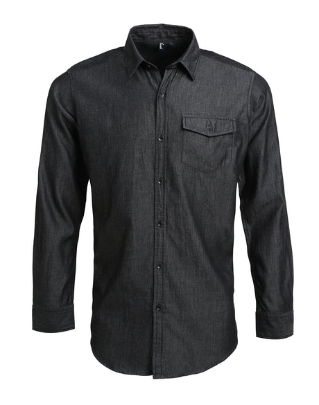 JEANS STITCH DENIM SHIRT