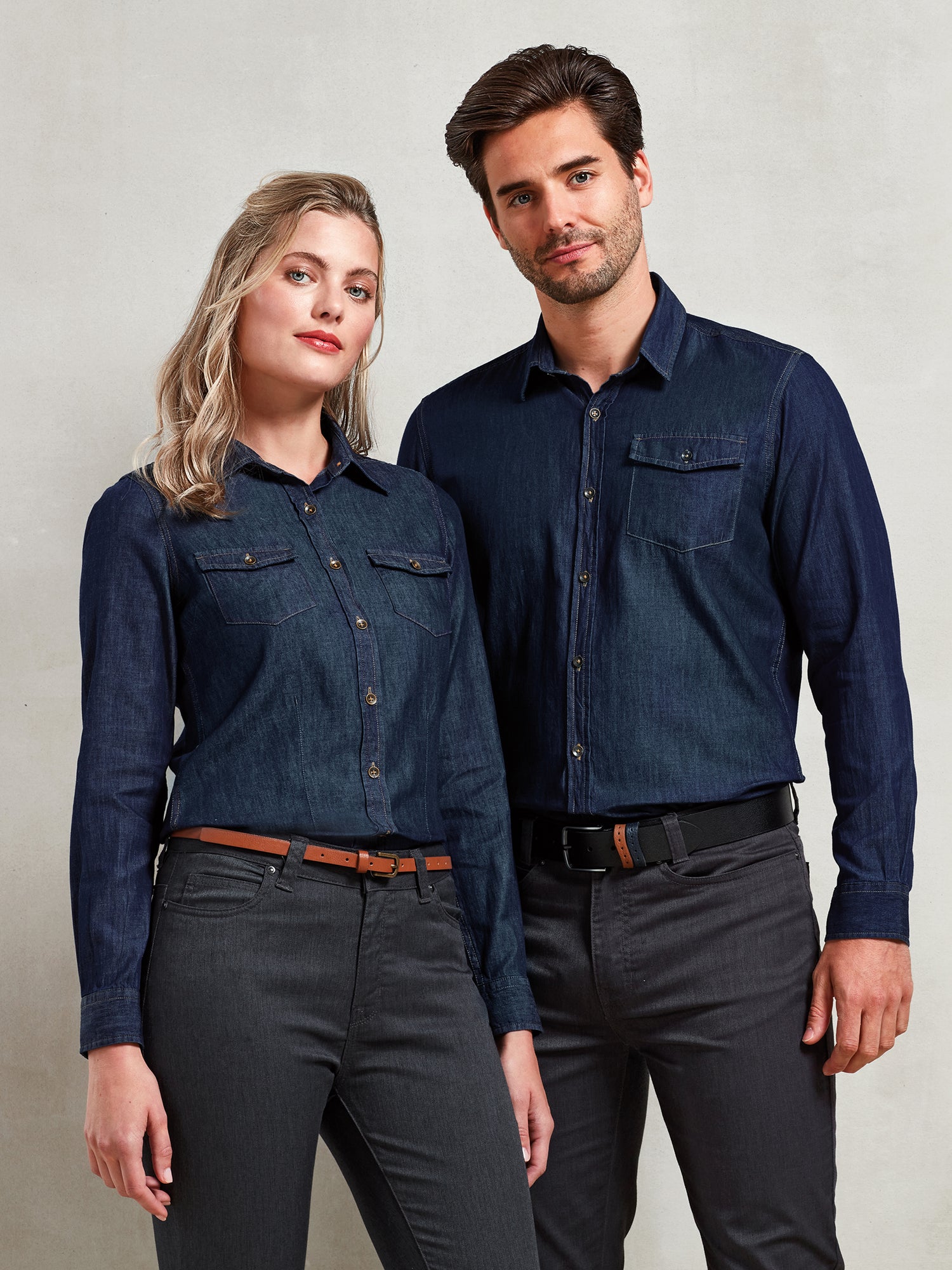 JEANS STITCH DENIM SHIRT