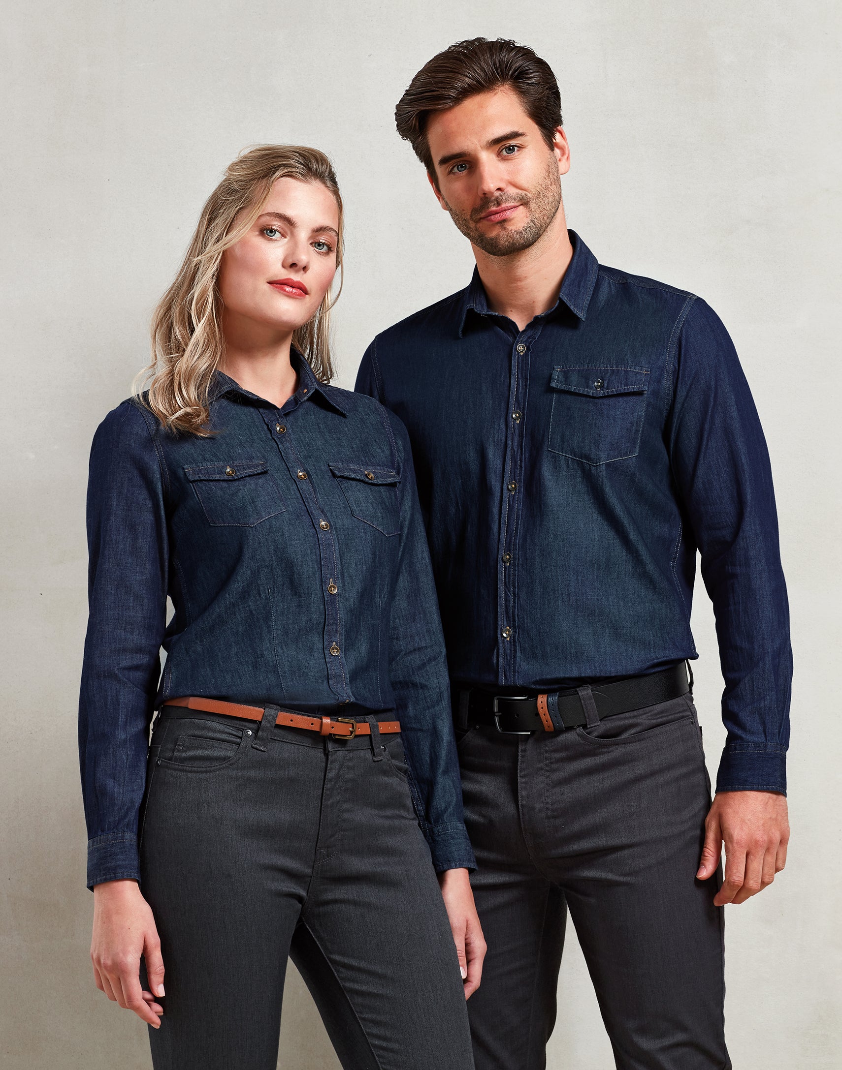JEANS STITCH DENIM SHIRT