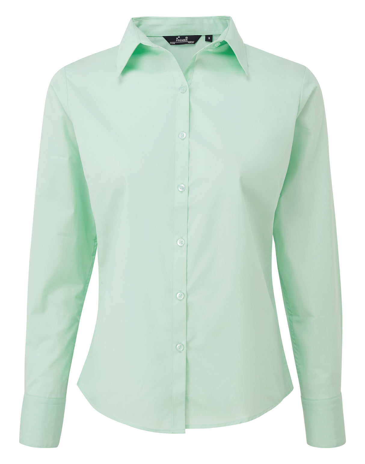 WOMEN'S POPLIN LONG SLEEVE FITTED STYLE SHIRT