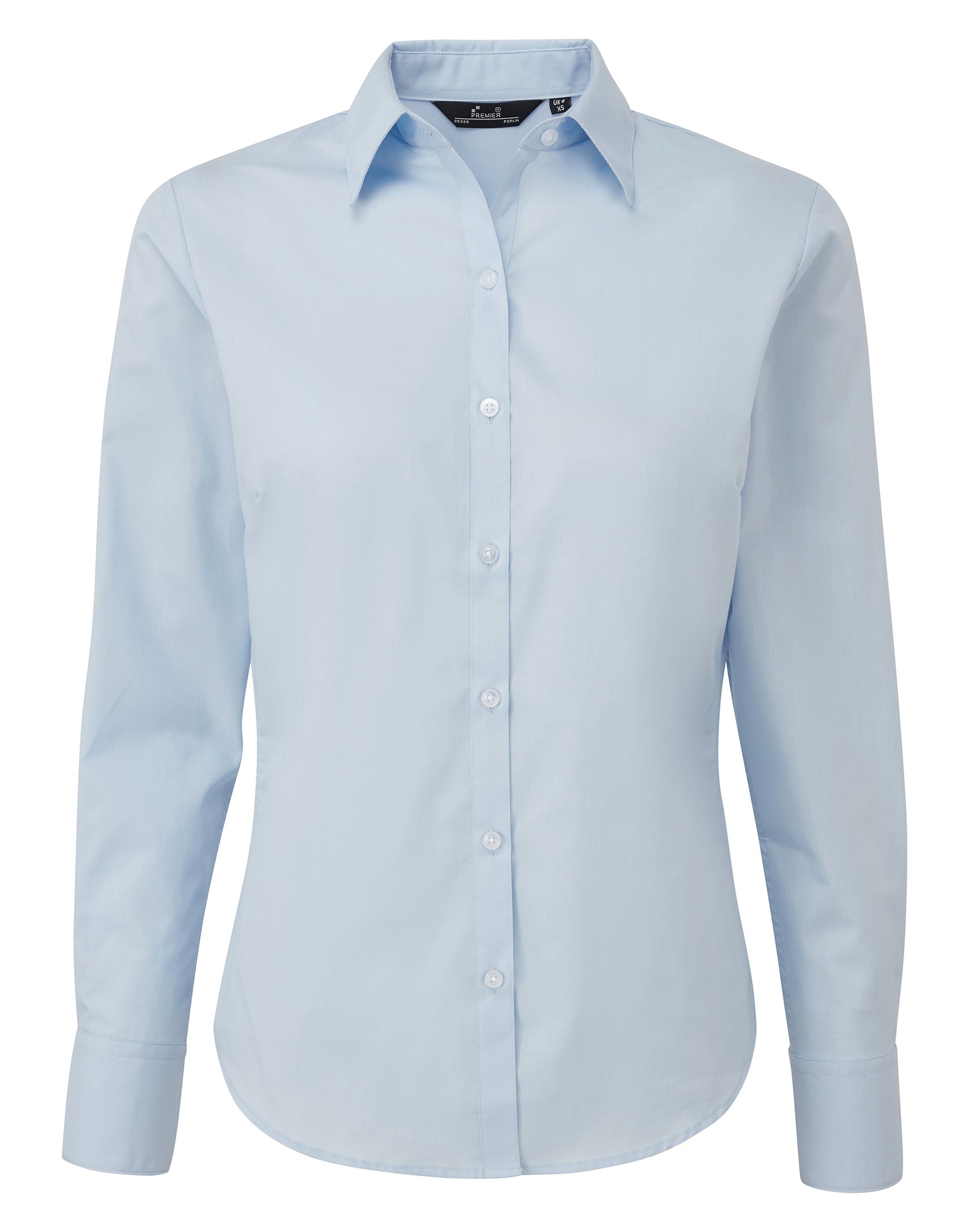 WOMEN'S POPLIN LONG SLEEVE FITTED STYLE SHIRT