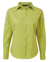 WOMEN'S POPLIN LONG SLEEVE FITTED STYLE SHIRT