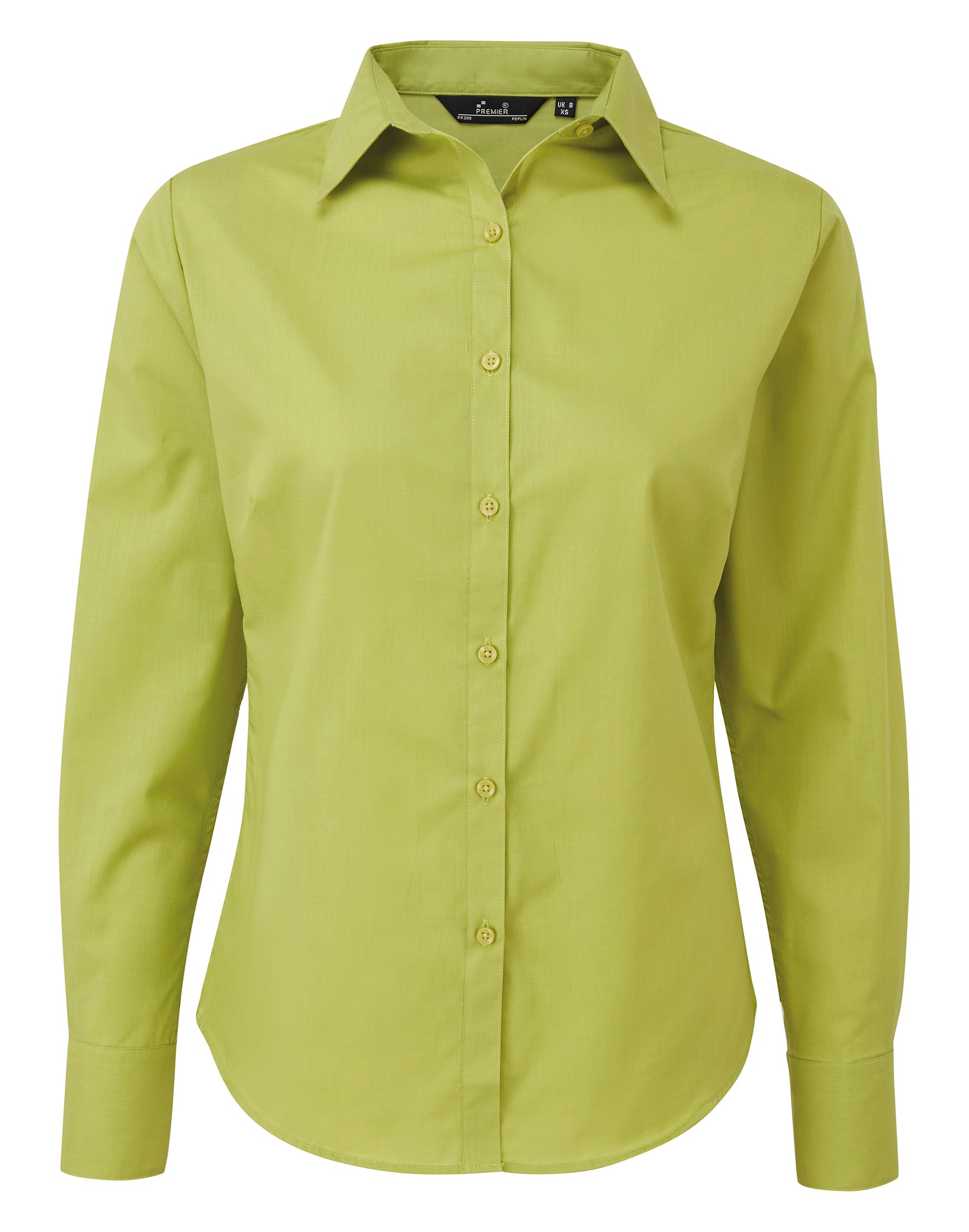 WOMEN'S POPLIN LONG SLEEVE FITTED STYLE SHIRT