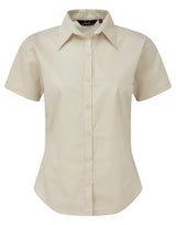 WOMEN'S SHORT SLEEVE FITTED STYLE POPLIN SHIRT