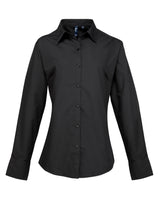 FRONT OF HOUSE LONG SLEEVE FITTED STYLE BLOUSE