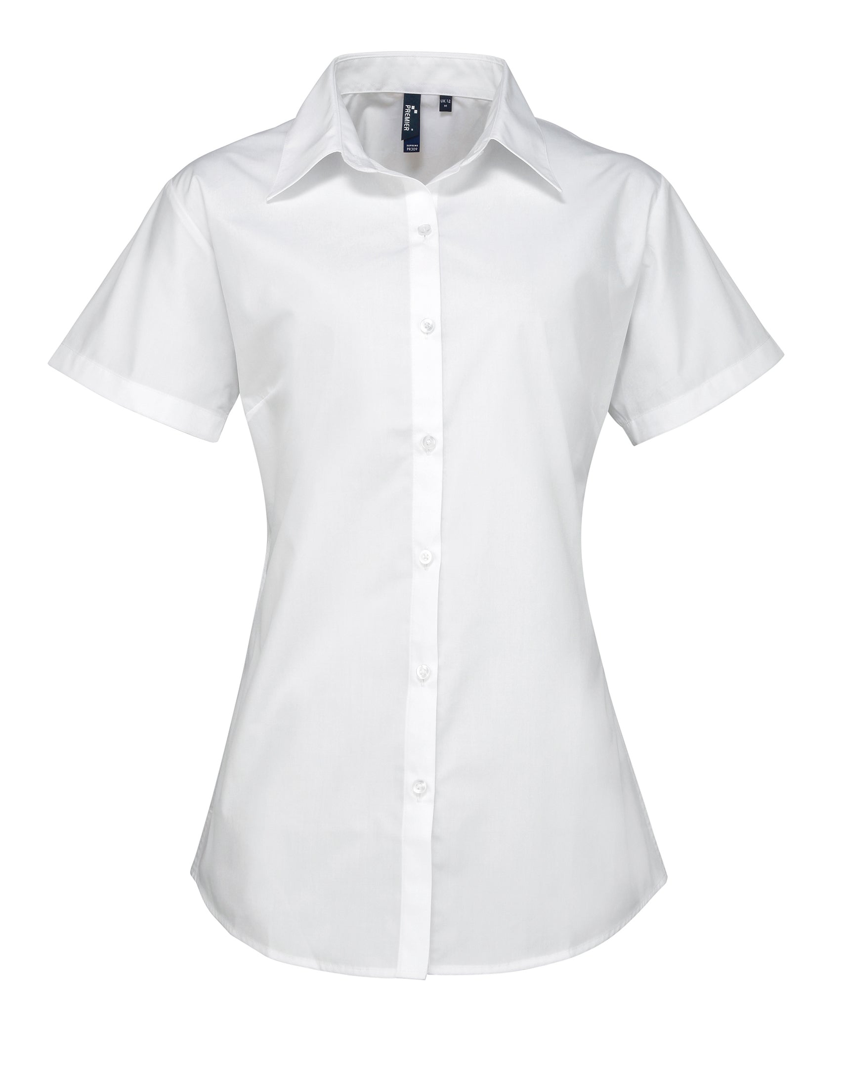 FRONT OF HOUSE SHORT SLEEVE EASY CARE BLOUSE