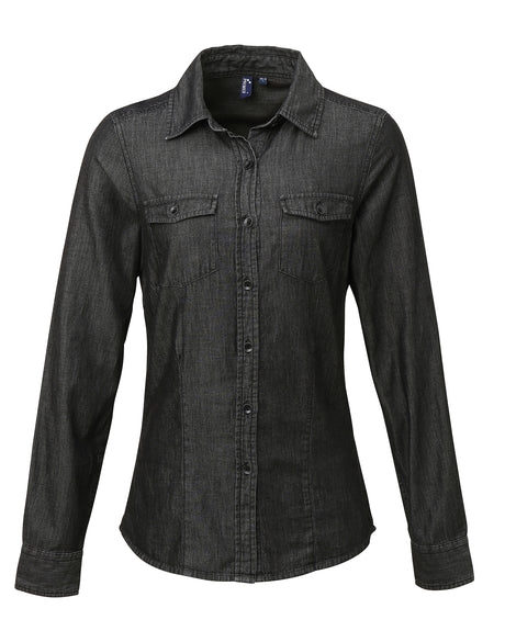 WOMEN'S JEAN STITCH DENIM SHIRT