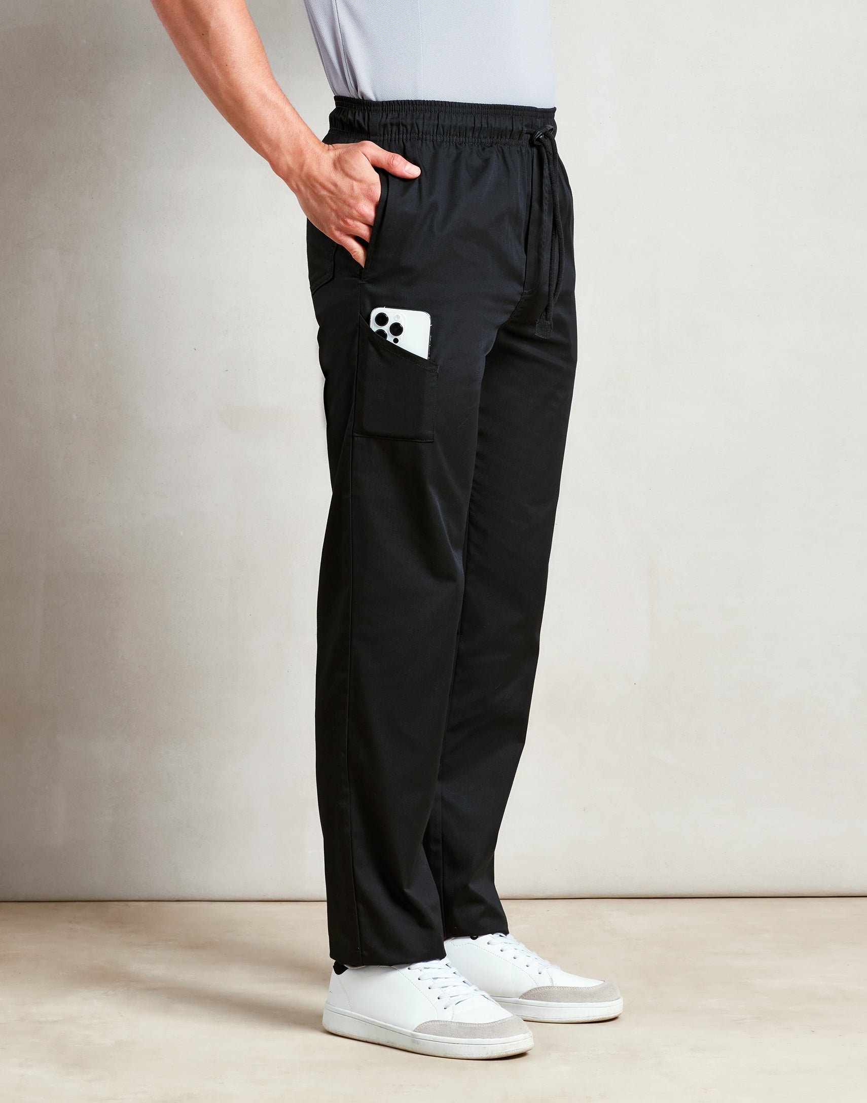 Chef's Slim Leg Black Trousers