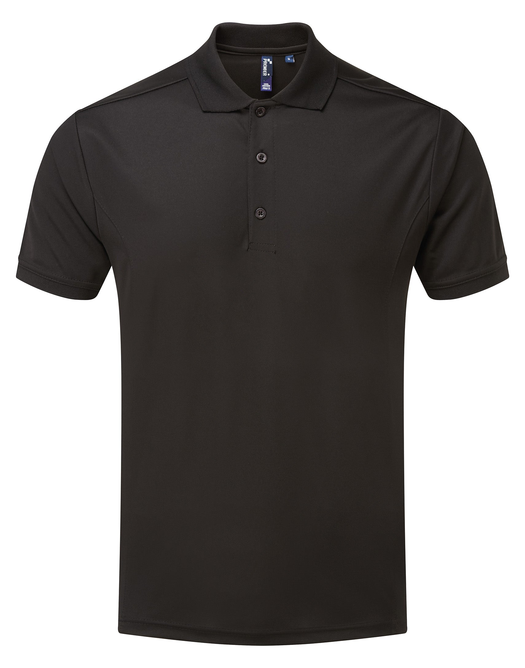 MEN'S COOLCHECKER POLO - Black