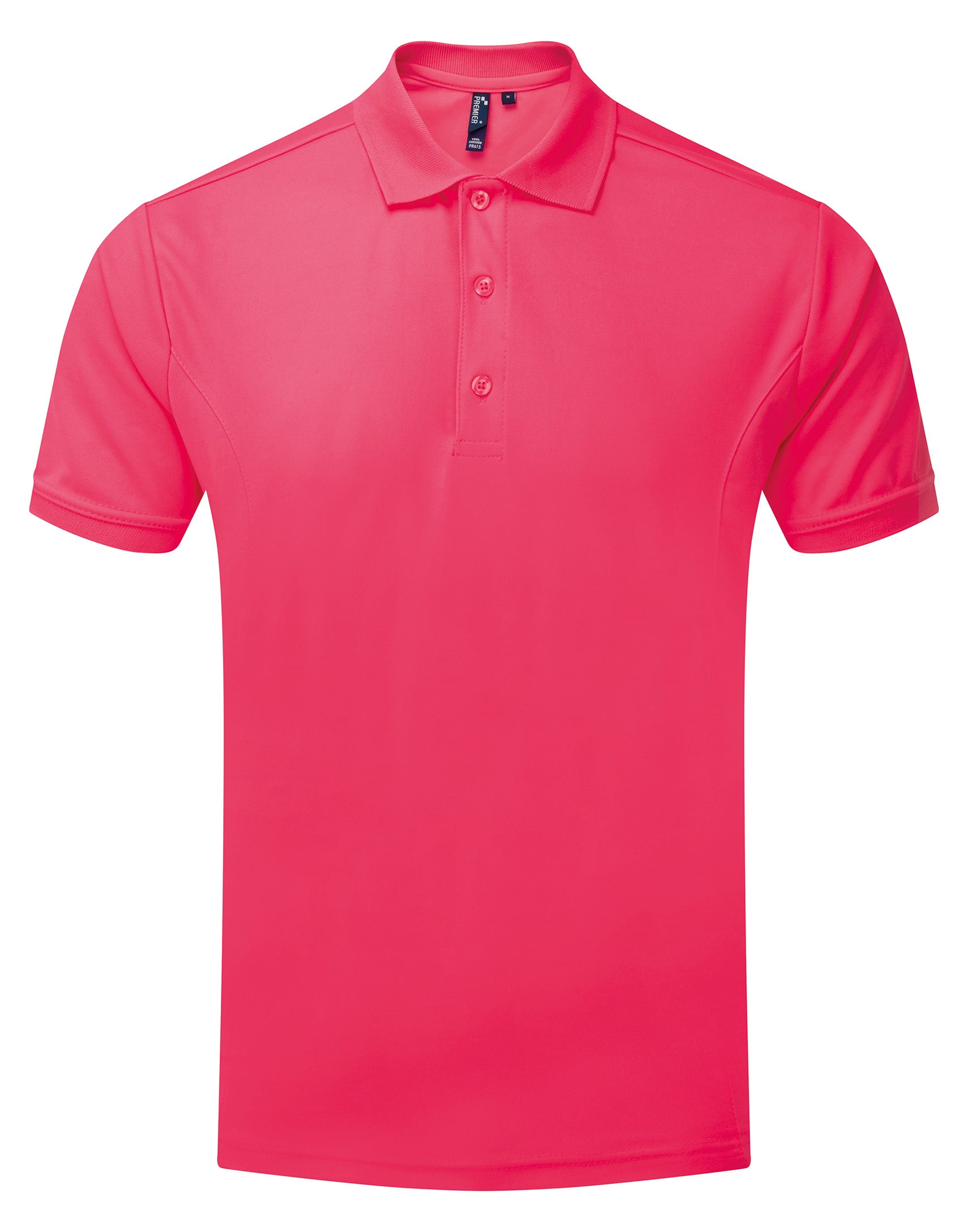 MEN'S COOLCHECKER POLO - Hot Pink