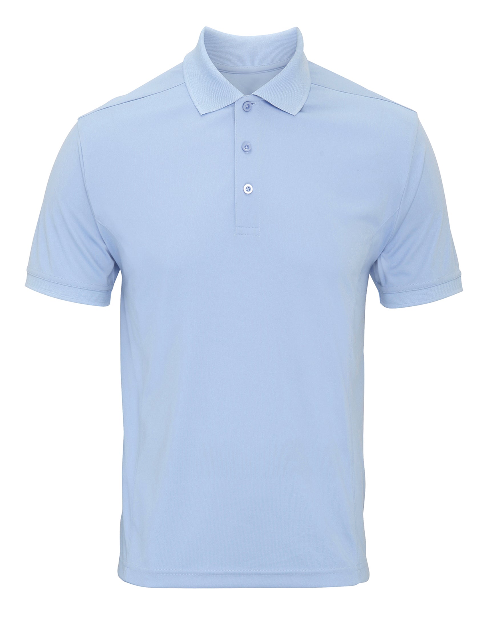 MEN'S COOLCHECKER POLO - Light Blue
