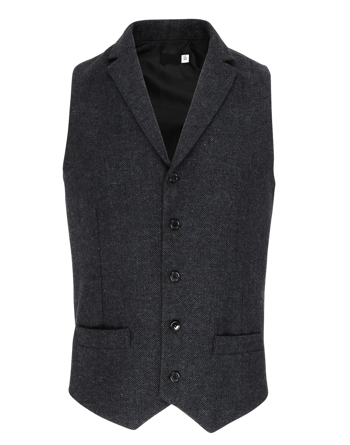 MEN'S HERRINGBONE WAISTCOAT