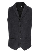 MEN'S HERRINGBONE WAISTCOAT