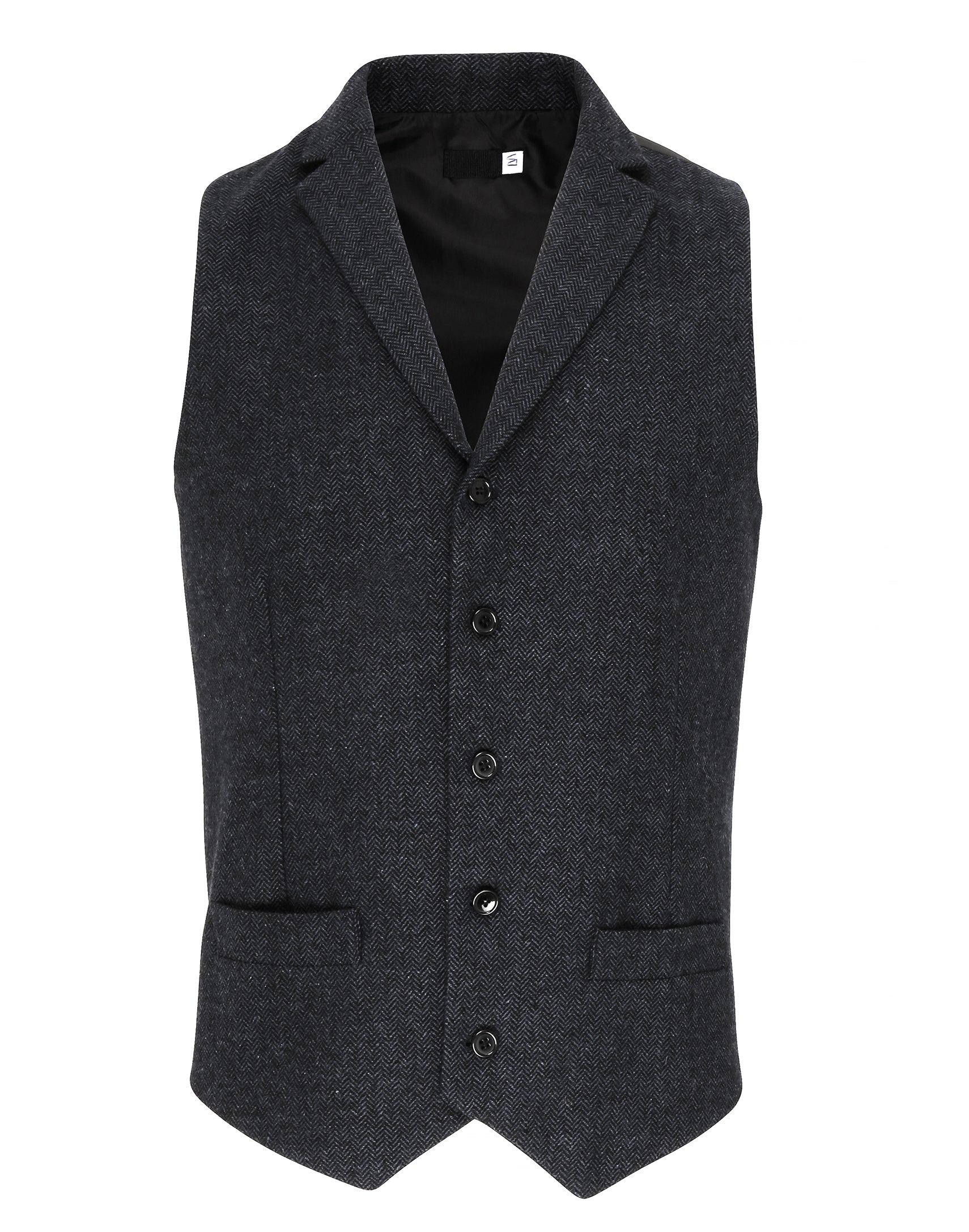 MEN'S HERRINGBONE WAISTCOAT