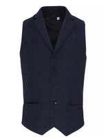 MEN'S HERRINGBONE WAISTCOAT