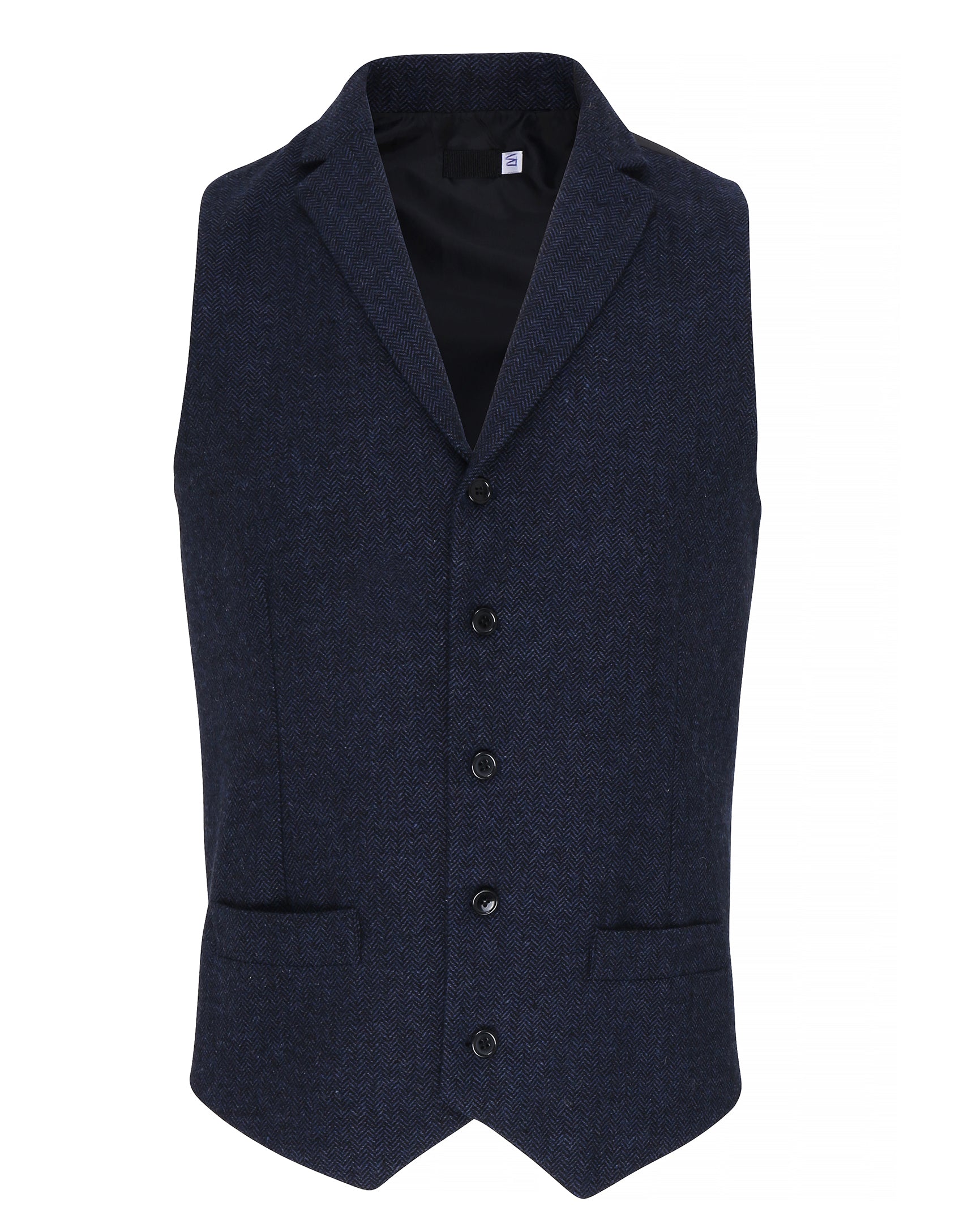 MEN'S HERRINGBONE WAISTCOAT