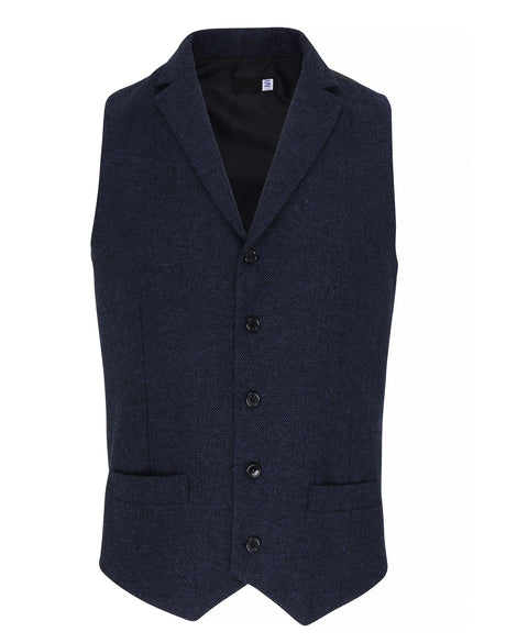 MEN'S HERRINGBONE WAISTCOAT