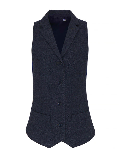 WOMEN'S HERRINGBONE WAISTCOAT